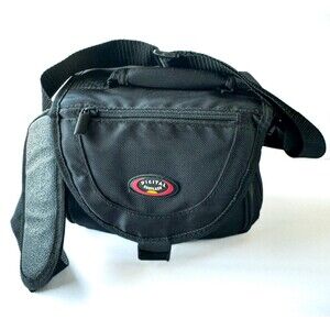 Digital Sunflash Black Camera Bag/Case Shoulder Strap Shock Absorb Multi Pockets